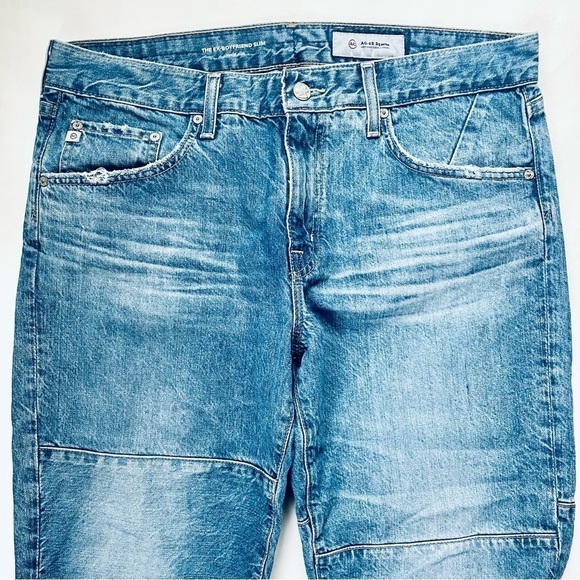 Adriano Goldschmied 100% Cotton Straight Leg Jeans Ex-Boyfriend Slim 31R - Picture 3 of 9